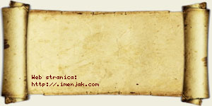 Jovana Pavin vizit kartica